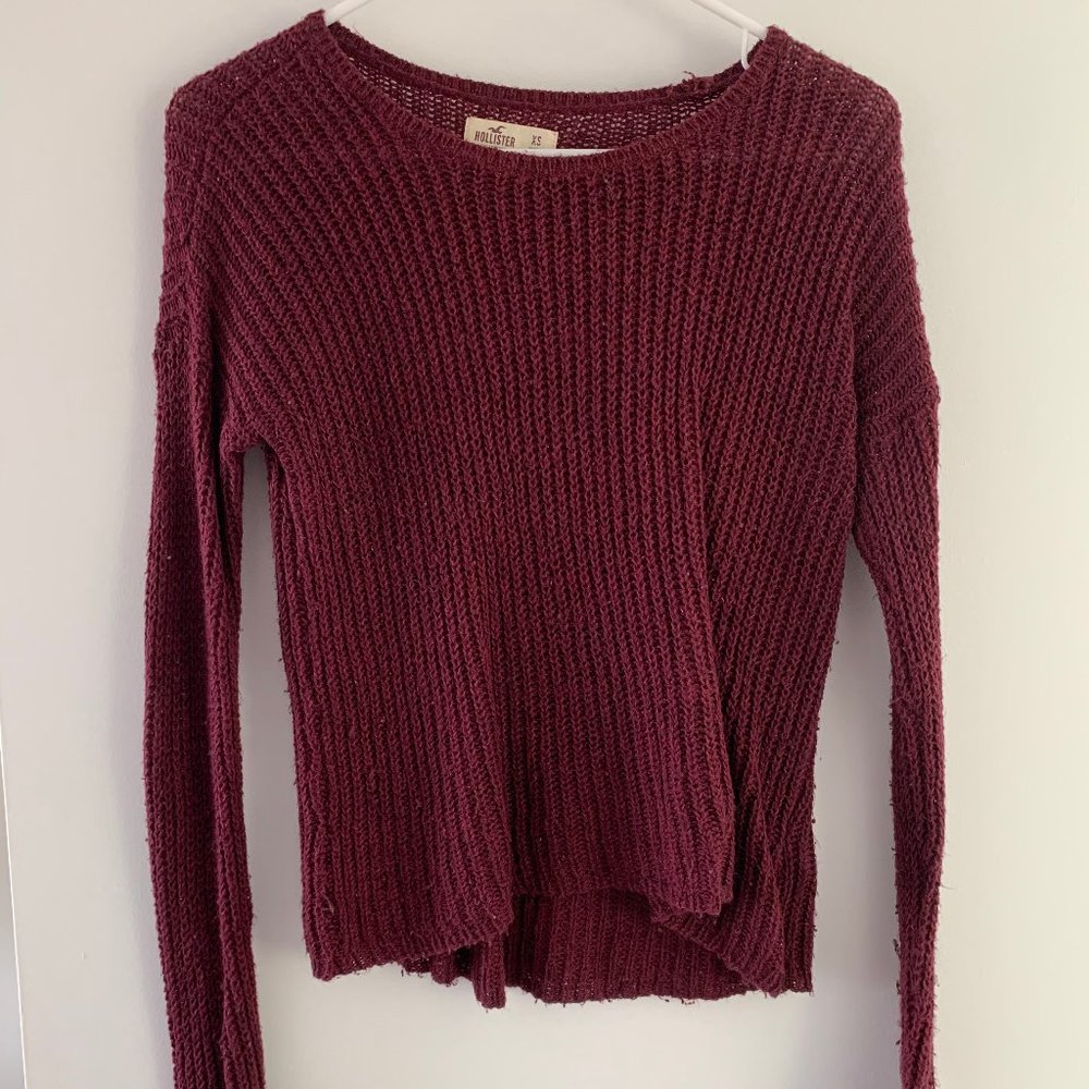 Hollister Burgundy Sweater